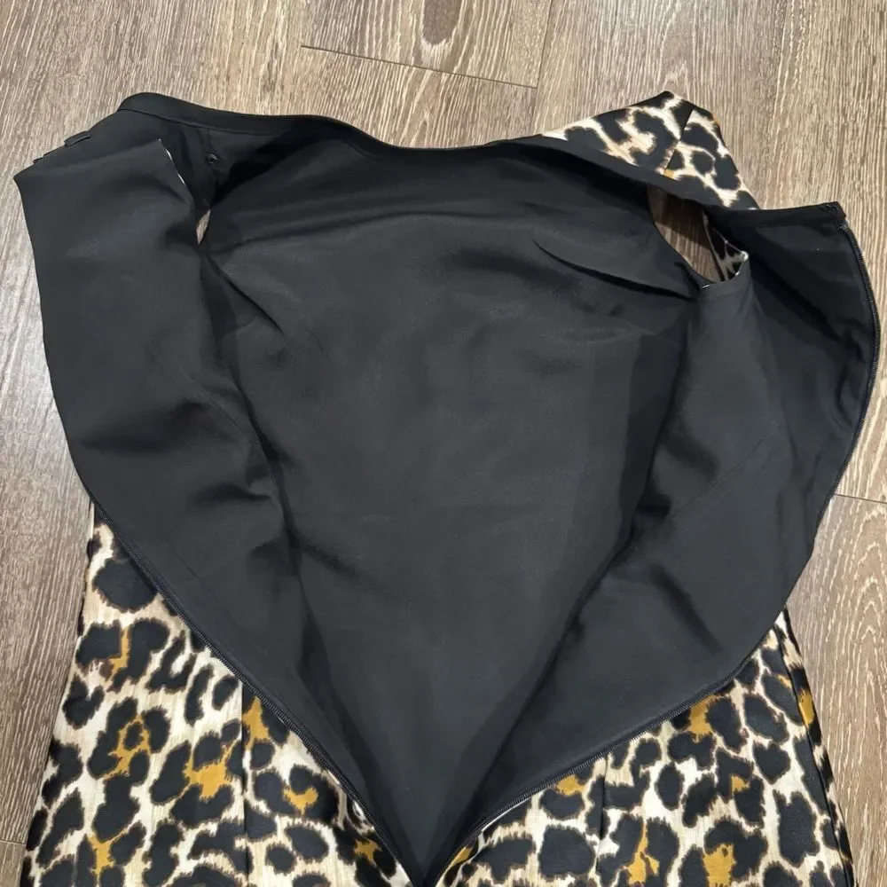 J. Crew A line Animal Print shift Dress - Picture 9 of 10